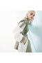 Lace Patchwork Loose Trench Coat - 3