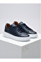 Crc Men's Navy Blue 100% Genuine Leather Comfortable Eva Sole Orthopedic Shoes - 3