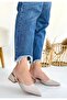 Jenti Beige Skin Heeled Shoes - 3