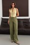 Muslin Linen Wide Leg Palazzo Trousers - 4