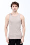 Men's Halter Neck Basic Sports Athlete Undershirt Beige - 26Y 1008 - 6