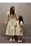 Green Azalea Square Collar Mother-Daughter Combination - 5