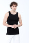 Men's Halter Neck Basic Sports Athlete Tank Top Black - 26Y 1008 - 5