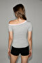 Velmora Women's Soft and Flexible Fabric Double Collar One-Shoulder Open Grimelange - Pink Blouse - 6