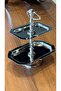 Silver 2-Tier Turkish Delight Holder 18X25Cm - 6