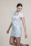 Women's Summer Ecru Polka Dot Patterned Square Neck Mini Dress Stylish Daily Comfortable 50384 - 2