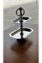 Silver 2-Tier Turkish Delight Holder 18X25Cm