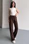 Women's Wide Leg Palazzo Pants with Pockets - 4