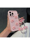 Pink iPhone Phone Case Protector with Pearl Ribbon and Ornate Charms 13 Pro 14-15-16 Pro Max - 3
