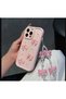 Pink iPhone Phone Case Protector with Pearl Ribbon and Ornate Charms 13 Pro 14-15-16 Pro Max - 4