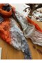 Cotton Multi-Colored Batik Original Patterned Soft Plain Unisex Scarf-Shawl That Wraps You with Love - Kraş - - 3