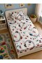 Children's Elastic Sheet and Pillowcase 90X190 Montessori Traffic Car Pattern (100% Cotton) - 4