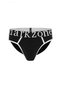 Men's Black Ribbed Slip Underpants