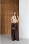 Women's Faux Leather Baguette Shoulder Bag Sage - 4