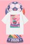 Fifa Wc26 Pink Stork Oversize Boxy Fit Unisex 100% Cotton Tshirt – Printed T-Shirt |   Streetwear
