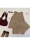 Women's Knitwear Summer Bottom Top Zero Sleeve Top-Sort Set Beach Dress Pareo - 3