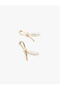 Pearl Ribbon Earrings - 3
