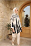 Women's Patterned Oversize Hijab Tunic Comfortable Fit 80/85 cm