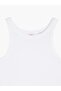 Essential Racer Tank Women's White Tank Top A3381-0000 - 5
