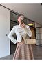 Stand-Up Collar Jacket with Gold Accessories - 4
