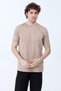 Men's Crew Neck John Borners Printed 100% Cotton T-Shirt Light Brownâ - 26Y 2020-1 - 2