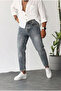 Men's Boyfriend Fit Washed Blue Denim Jean Jeans Ke-1083 - 5
