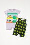2-Piece Dinosaur Baby Boy Romper Set Oeko-Tex ®   100% Cotton |   Summer T-Shirt with Crew Neck and Short Sleeves |   With Economical Price