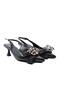 033-1027 Black Patent Leather Women's Heeled Shoes - 4