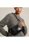 Women's Black Color Wrinkled Leather Detailed Croissant Model Women's Sleeve and Shoulder Bag - 2
