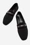 Women's Baklava Stone Knitwear Flat Toe Shoes Black - 7