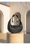 B37112 Shoulder Bag Knitted Patterned Crossbody Bag Daily Stylish Handbag for Women - 2