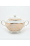 New Bone China 34x20cm White/Gold Tureen - 3