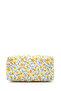 Zc263 Fabric Women's Makeup Bag Yellow Flower