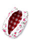 Zc263 Fabric Women's Makeup Bag Red Flower - 4