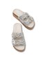 Astra Viven Women's Double Buckle Slippers 001231 White - 5