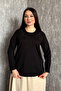 Women's Plus Size Crew Neck Rhinestone Embroidered Long Sleeve Mom Blouse 006 - 6