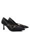 129-1750 Black Women's Heeled Shoes - 4
