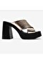 Genuine Leather Gold Women's Leather Slippers Dp08-66001 - 6