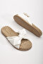 Bow-Tie Straw Sole Non-Slip Daily Summer Soft Strap Women's Slippers - 2