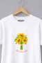 Mother's Day Special Best Mum Ever Women's T-Shirt - 100% Cotton Loose Fit Minimal Floral Print T-Shirt - 2