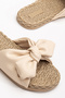Bow-Tie Straw Sole Non-Slip Daily Summer Soft Strap Women's Slippers - 3
