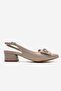 Stoned Bow Tie Open Women's Heeled Shoes Ten Kirişik - 2