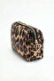 Leopard Patterned Sequin Makeup Bag - 2