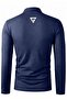Men's Turtleneck Cotton Lycra Body-Fitting Long Sleeve Slim Fit Casual T-Shirt - 2