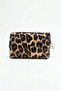 Leopard Patterned Sequin Makeup Bag