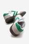 Double-Faced Flat Sole Lace-Up Women's Sports Shoes White Green - 4