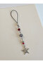 Star Phone Charm – Y2K Gothic Style Burgundy Detailed Phone Strap & Accessory