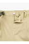Cotton Comfortable Fit Mini Shorts with Pockets and Belt Detail - 6