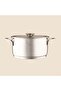Kitchen Pure Steel 6 Piece Steel Cookware Set - 6