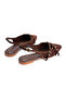 Open Back Pointed Toe Staple Buckle Detail Stylish Ballet Flats Sandals - 8